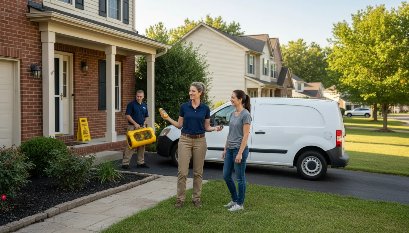 Residential water damage restoration in Richland, MS